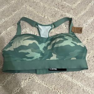 pink push up sports bra